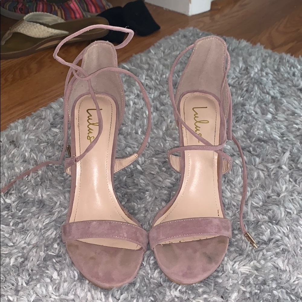 Blush pink Lulus heels
